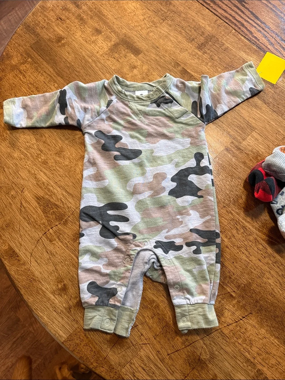 Gerber Camo Print Kids One-Piece Romper - Green Camo